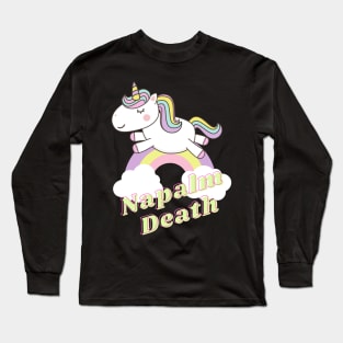 napalm death ll unicorn Long Sleeve T-Shirt